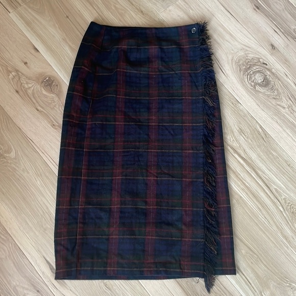 Wool wrap flannel skirt - Picture 1 of 3